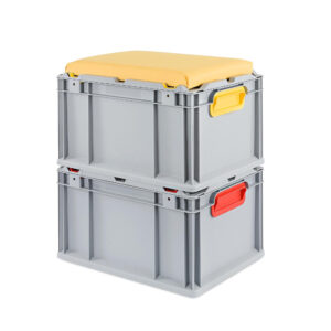 Eurobox NextGen Color - Seat Box | T x B: 400 x 300 mm - Griffe geschlossen