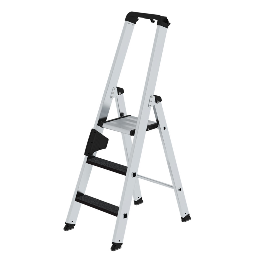 Stufenstehleiter einseitig begehbar