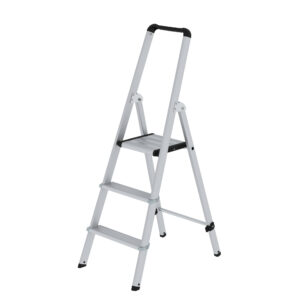 ML Stufenstehleiter einseitig begehbar, Alu. eloxiert