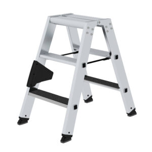 Stufenstehleiter beidseitig begehbar, mit clip-step R 13