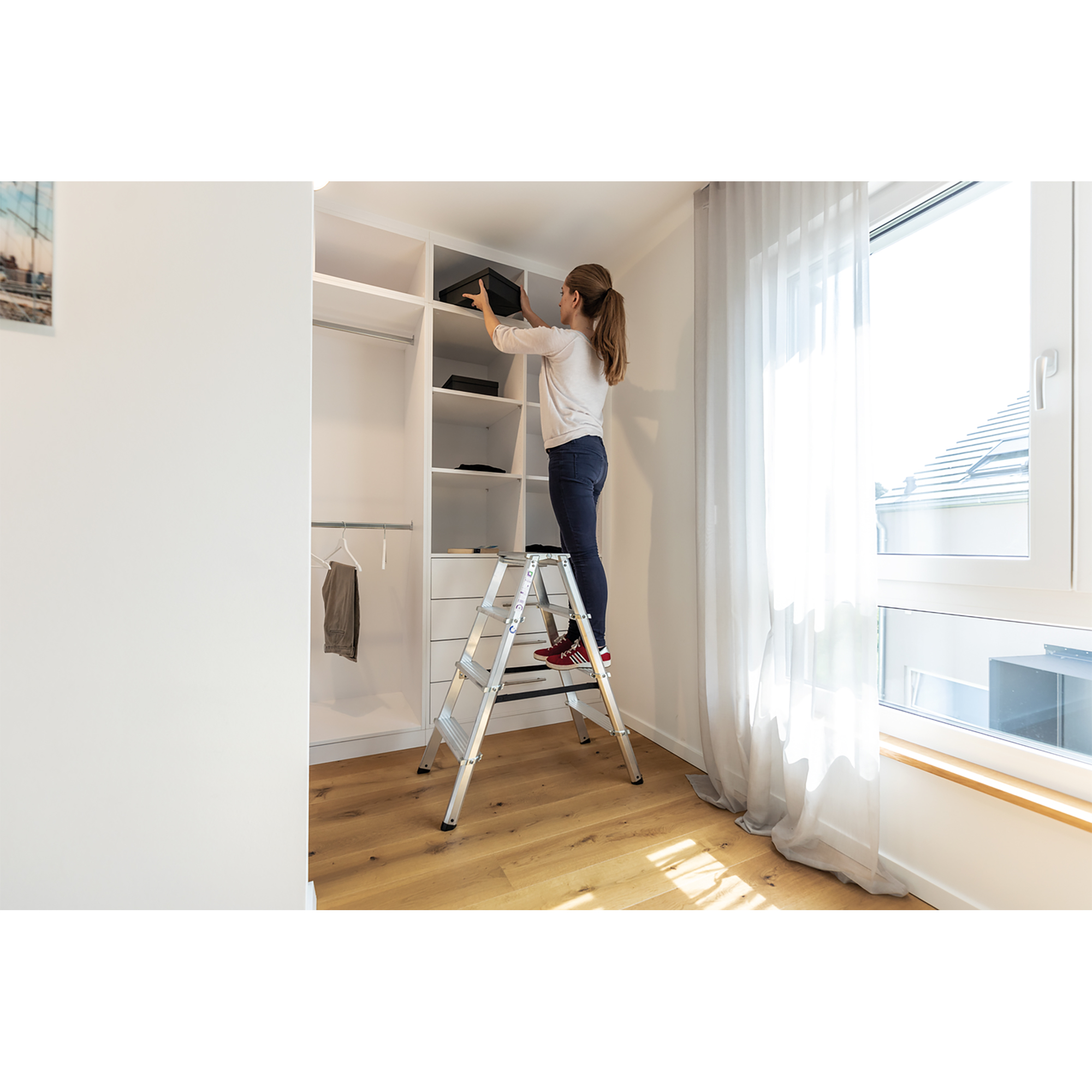 ML Stufenstehleiter beidseitig begehbar 01-102n-100139 für verschiedene Arbeitshöhen erhältlich MUNK