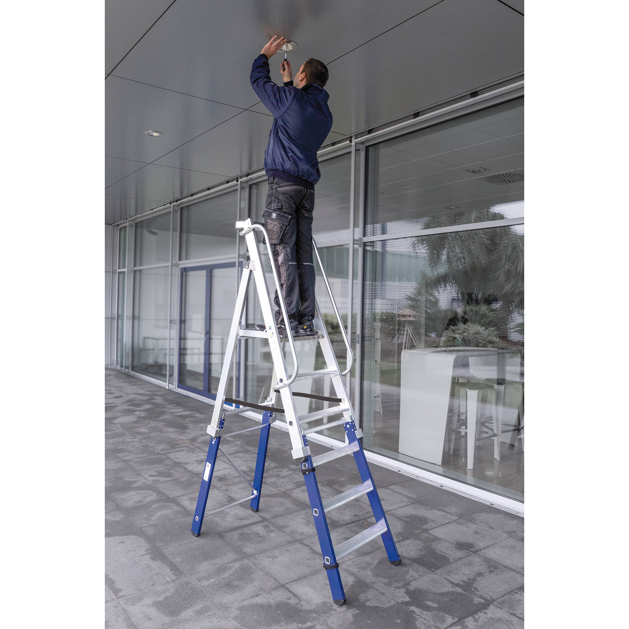 Einsteckteil für Plattformleiter steckbar 01-102n-100590 in verschiedenen Höhen MUNK