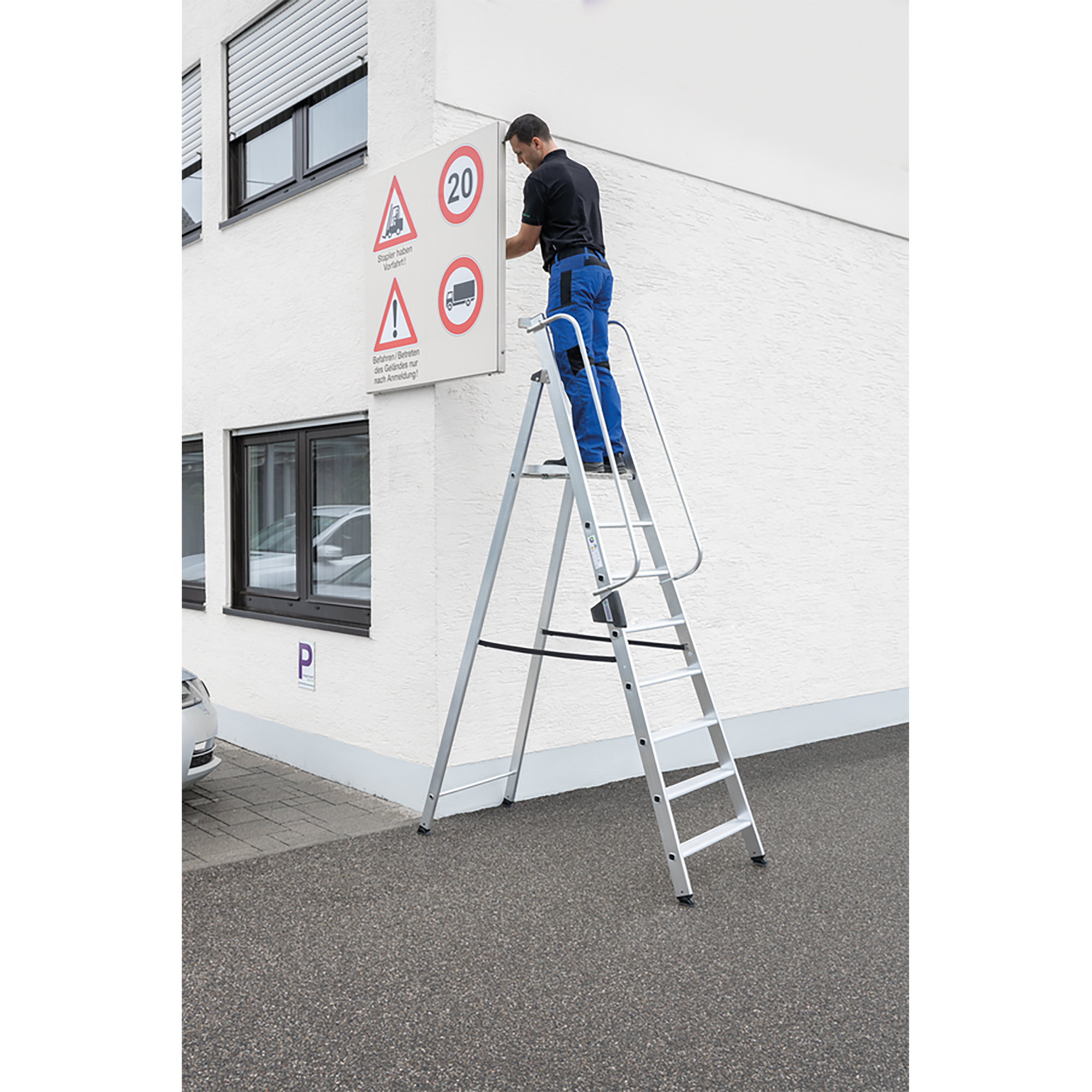 Plattformleiter 01-102n-100595 für verschiedene Arbeitshöhen MUNK