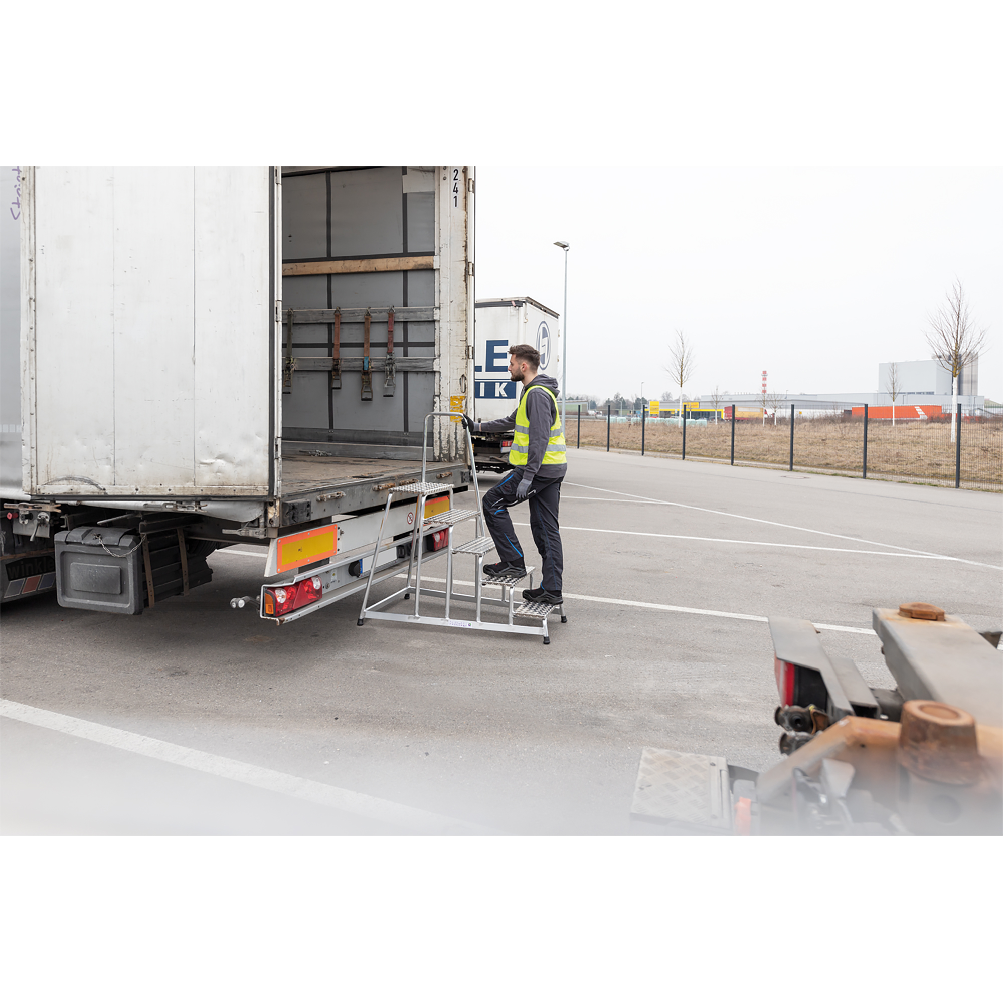 Arbeitspodest starr mit Handlauf 01-102n-100686 für verschiedene Arbeitshöhen MUNK