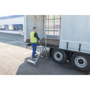 Montagetritt mit Handlauf 01-102n-100714 für verschiedene Arbeitshöhen MUNK