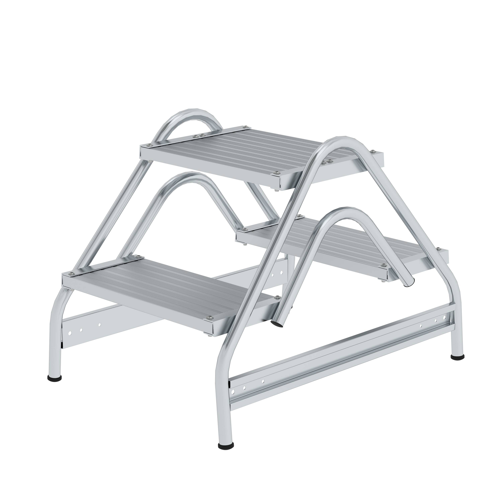 Arbeitspodest beidseitig begehbar Aluminium geriffelt 01-102n-100727 für verschiedene Arbeitshöhen MUNK