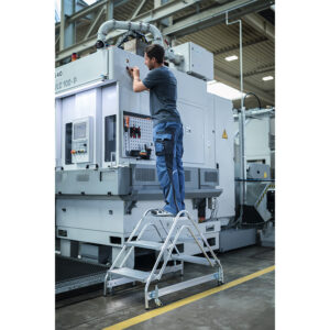 Arbeitspodest beidseitig begehbar Aluminium geriffelt 01-102n-100727 für verschiedene Arbeitshöhen MUNK