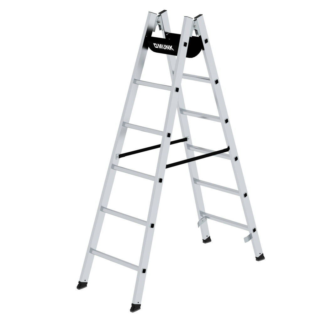 Sprossenstehleiter 01-102n-100748 für verschiedene Arbeitshöhen MUNK