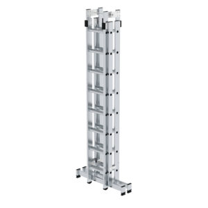 Sprossenstehleiter 4-teilig mit nivello®-Traverse 01-102n-100755 für verschiedene Arbeitshöhen MUNK