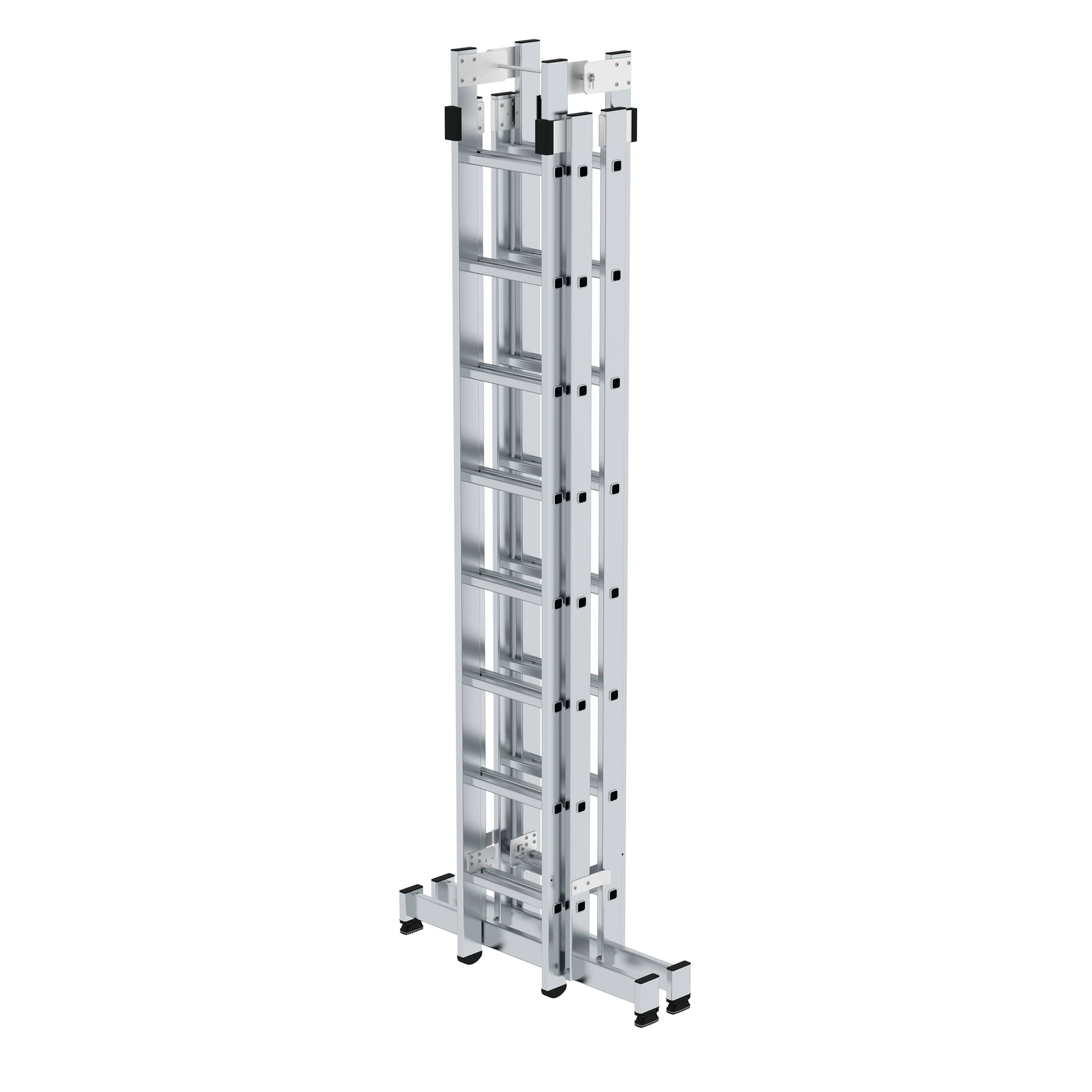 Sprossenstehleiter 4-teilig mit nivello®-Traverse 01-102n-100755 für verschiedene Arbeitshöhen MUNK