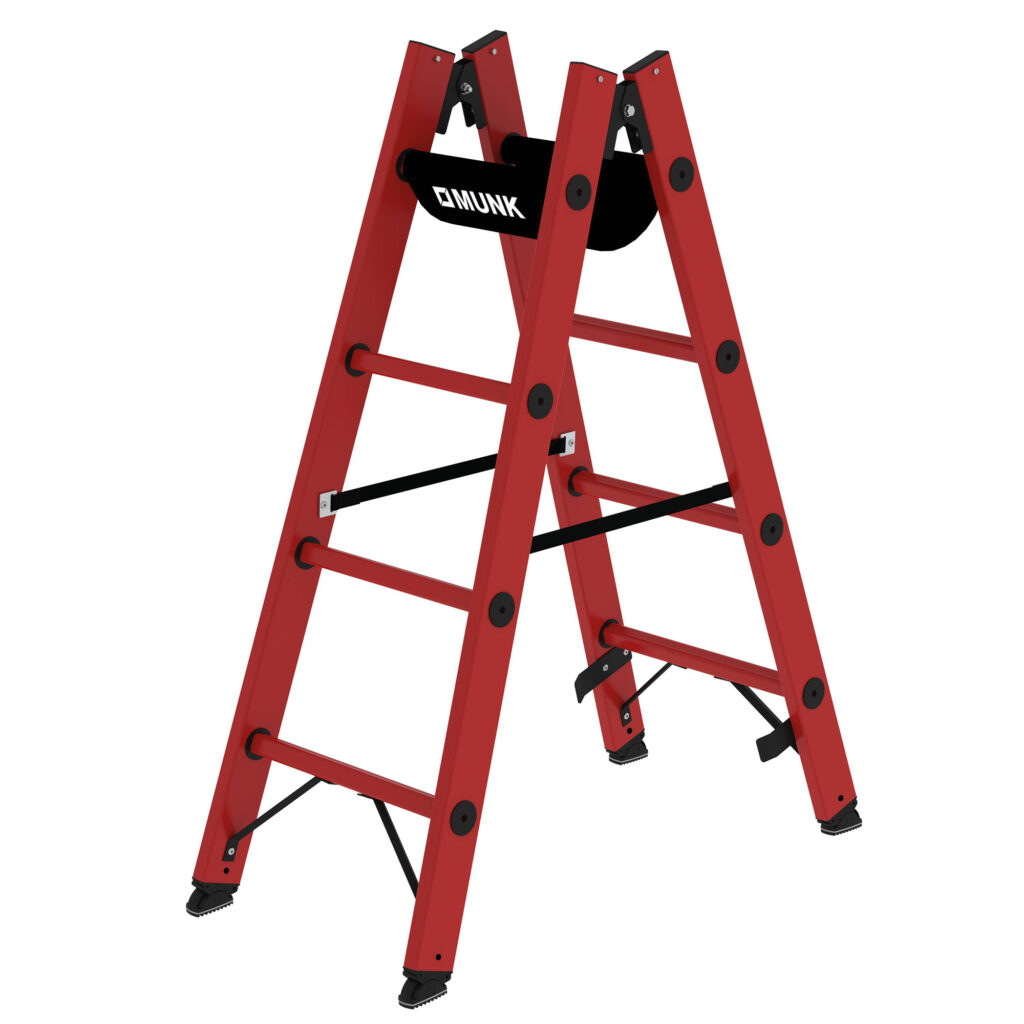 Sprossenstehleiter GFK 01-102n-100771 für verschiedene Arbeitshöhen MUNK