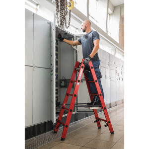 Sprossenstehleiter GFK 01-102n-100771 für verschiedene Arbeitshöhen MUNK