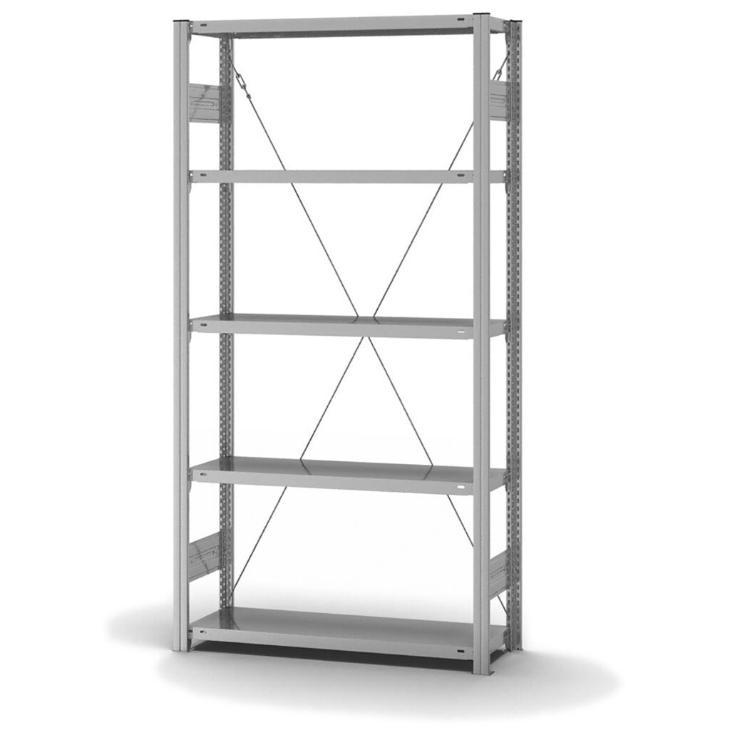 Fachbodenregal Stecksystem Typ L -  Grundfeld