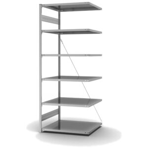Fachbodenregal Stecksystem ORION PLUS - Typ L - Anbauregal