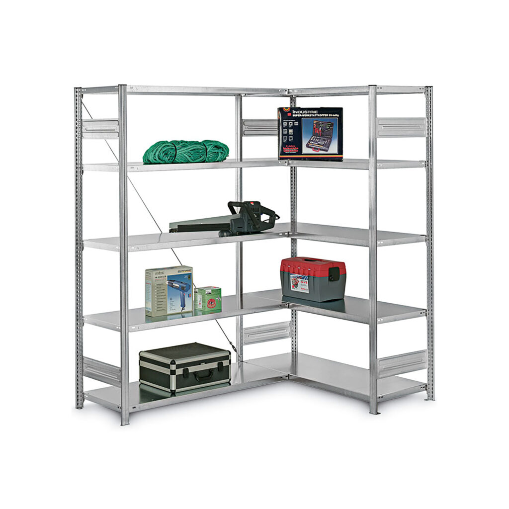 Fachbodenregal Stecksystem Typ L - Eckregal