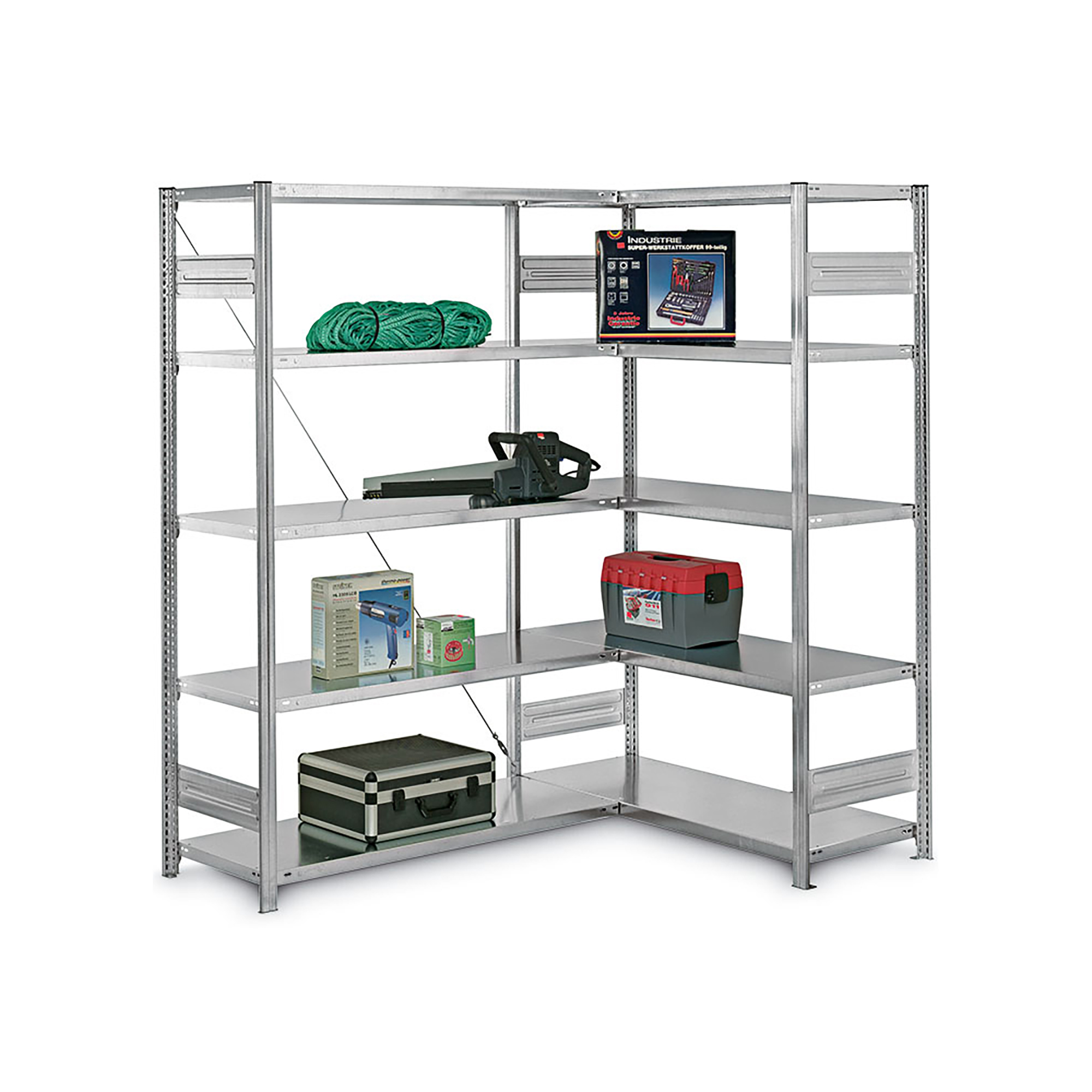 Fachbodenregal Stecksystem Typ L - Eckregal