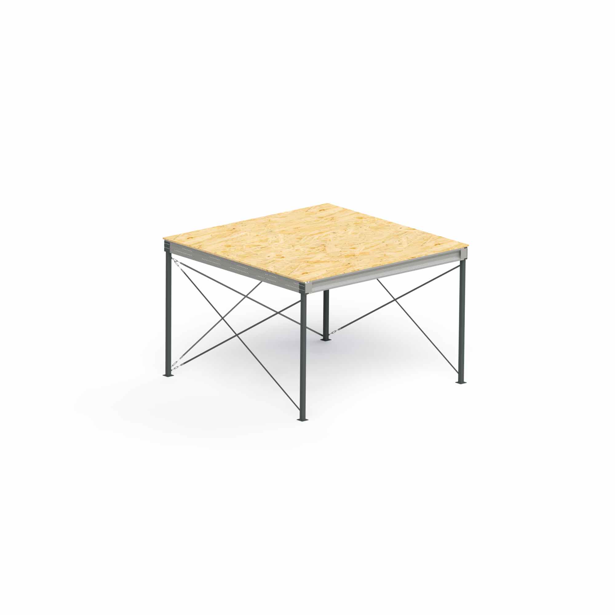 Lagerbühne | Tragkraft: 500 kg/m² | Rastermaß: 5 x 5 m 02-203n-104982 in verschiedenen Varianten erhältlich DLK-Basic