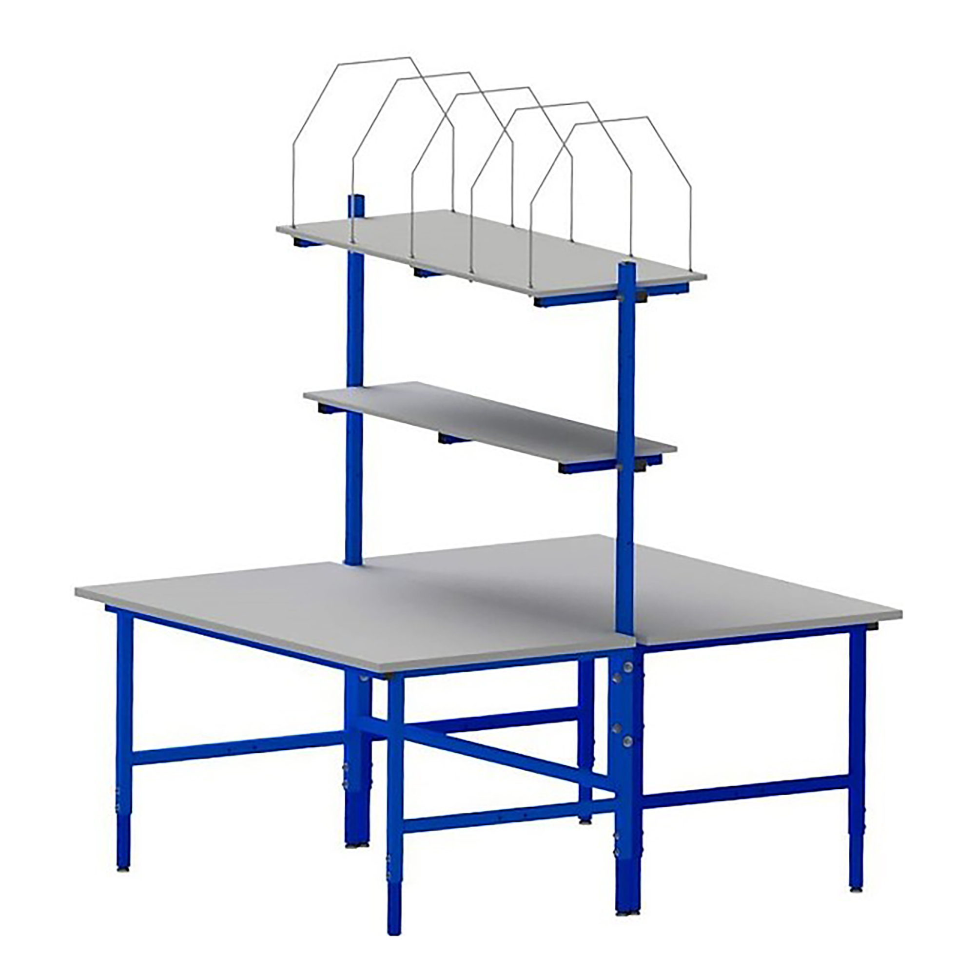 Komplettset Doppel-Packtisch mit simultaner Höheneinstellung im Raster 05-501n-100124 in den Breiten 1.600 mm und 2.000 mm Thomas Dahmen