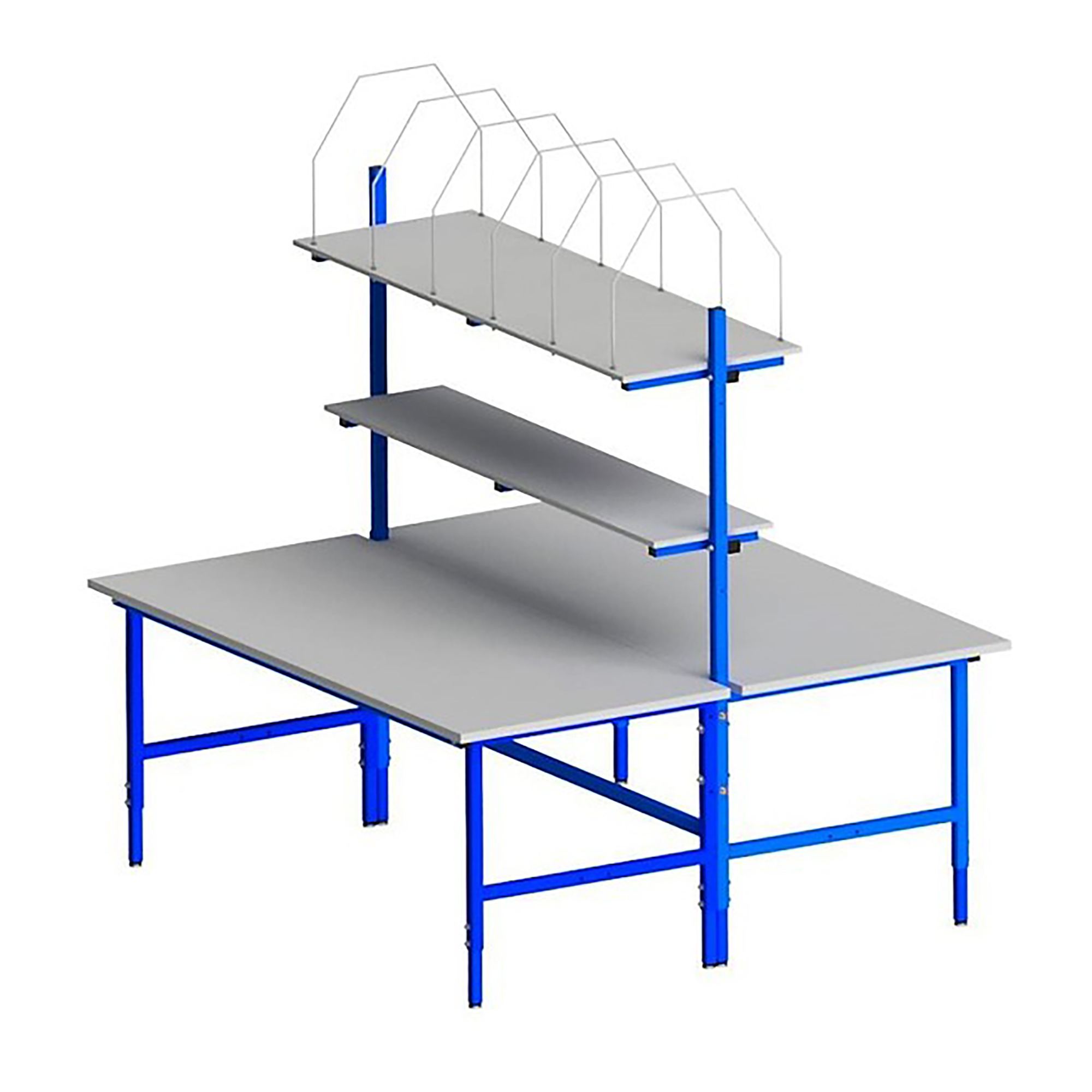 Komplettset Doppel-Packtisch mit simultaner Höheneinstellung im Raster 05-501n-100124 in den Breiten 1.600 mm und 2.000 mm Thomas Dahmen