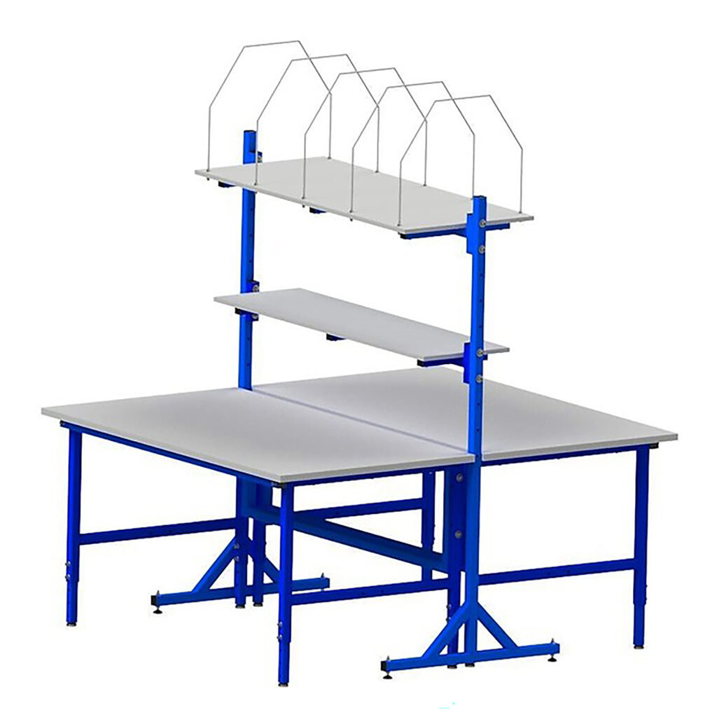 Komplettset Doppel-Packtisch - mit getrennter Höhenverstellung im Raster 05-501n-100155 in den Breiten 1.600 mm und 2.000 mm Thomas Dahmen