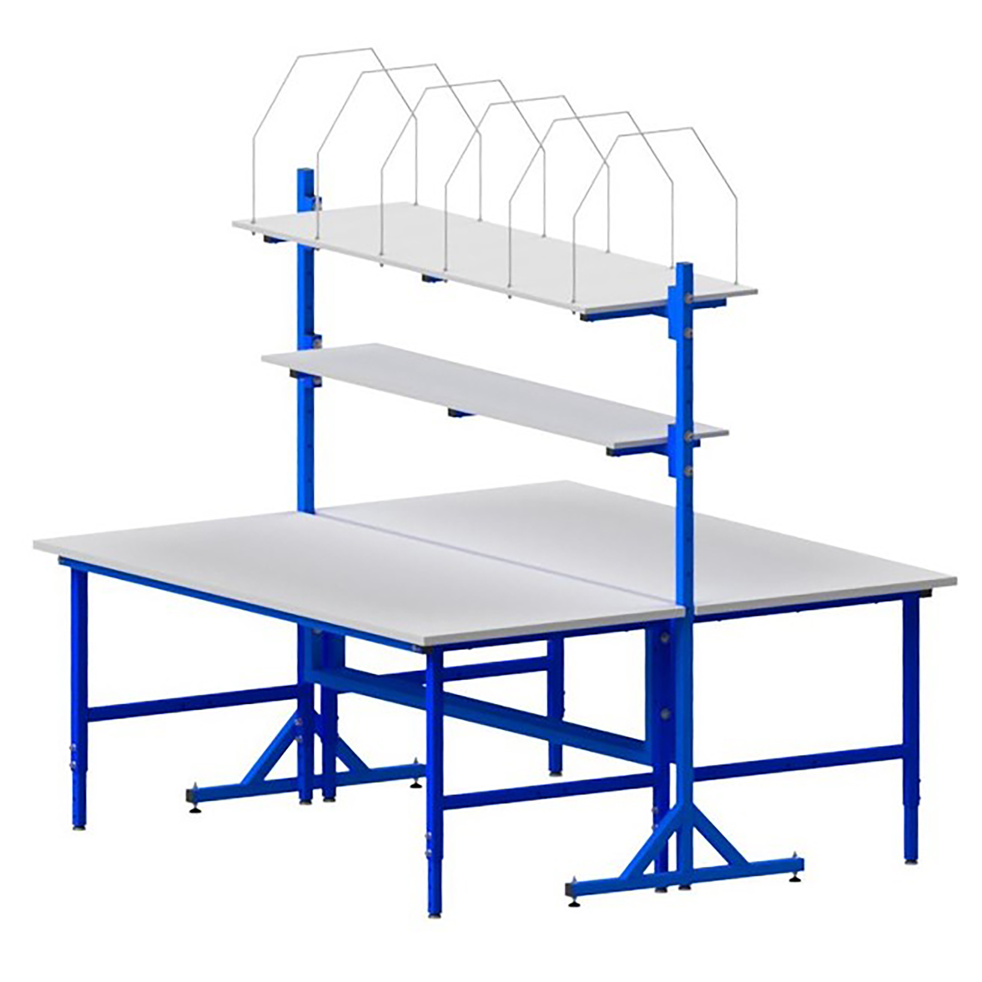 Komplettset Doppel-Packtisch - mit getrennter Höhenverstellung im Raster 05-501n-100155 in den Breiten 1.600 mm und 2.000 mm Thomas Dahmen