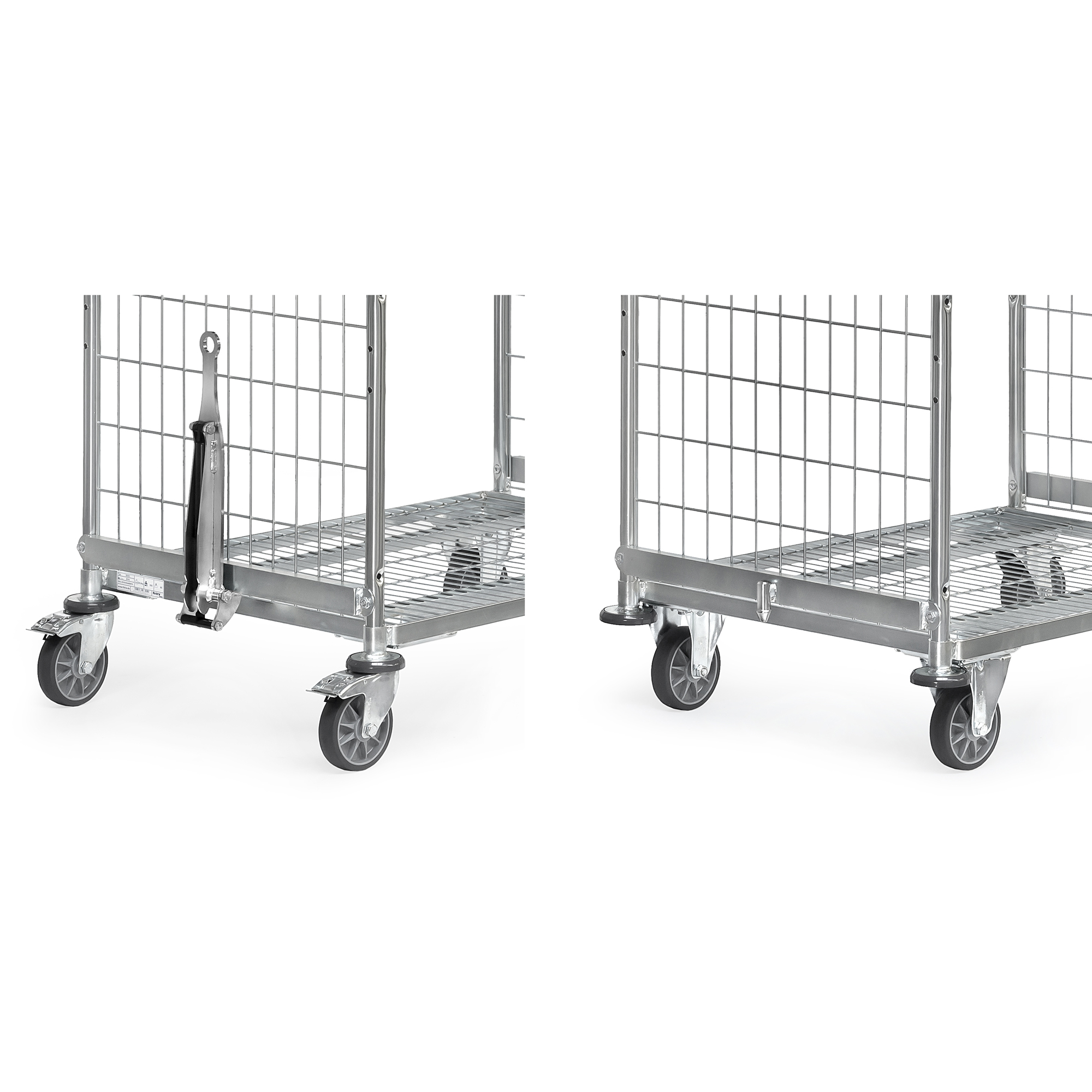 Deichsel + Kupplung für fetra® Drahtgitter-Kommissionierwagen 06-601n-100029 in verschiedenen Varianten erhältlich Fetra