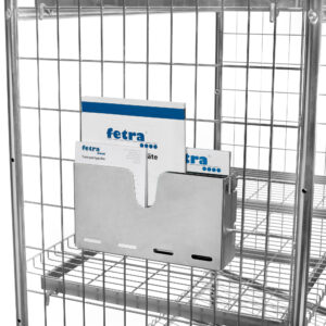 Dokumentenbox für fetra<sup>®</sup> Drahtgitter-Kommissionierwagen