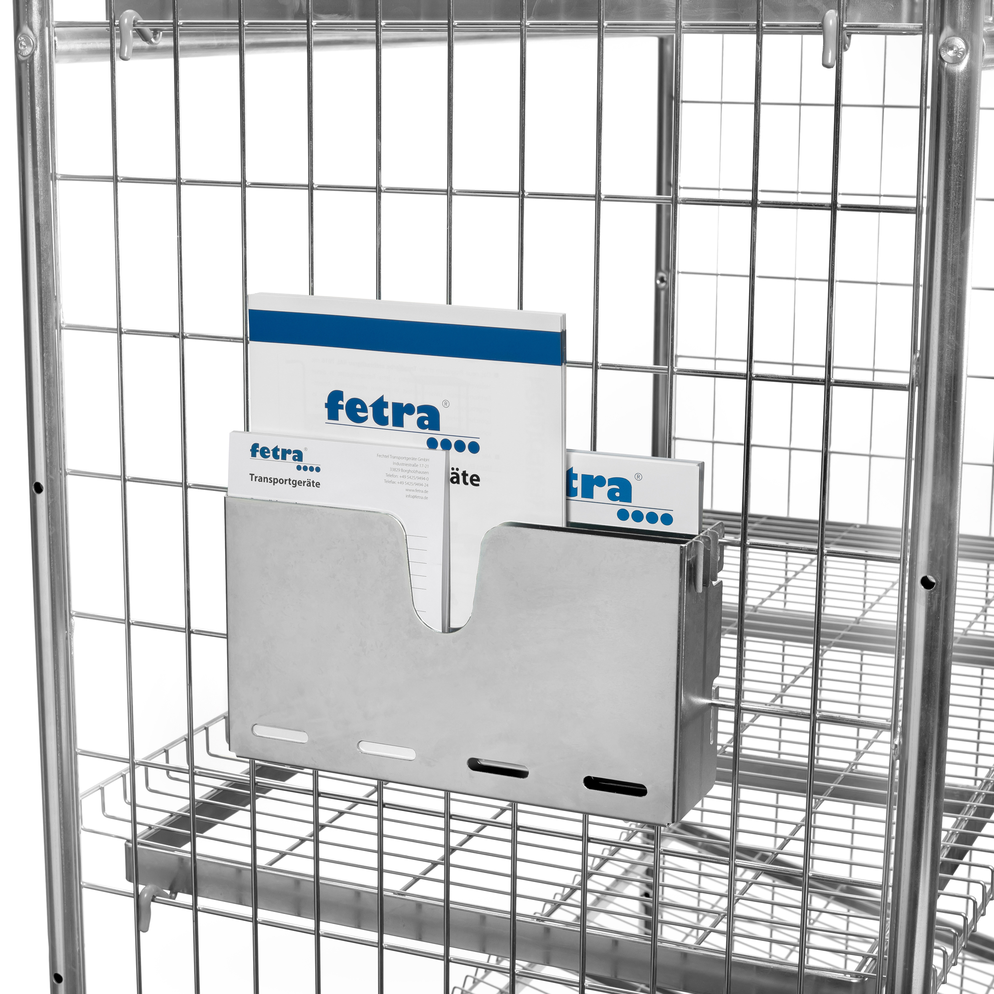 Dokumentenbox für fetra® Drahtgitter-Kommissionierwagen 06-601n-100041 nan Fetra