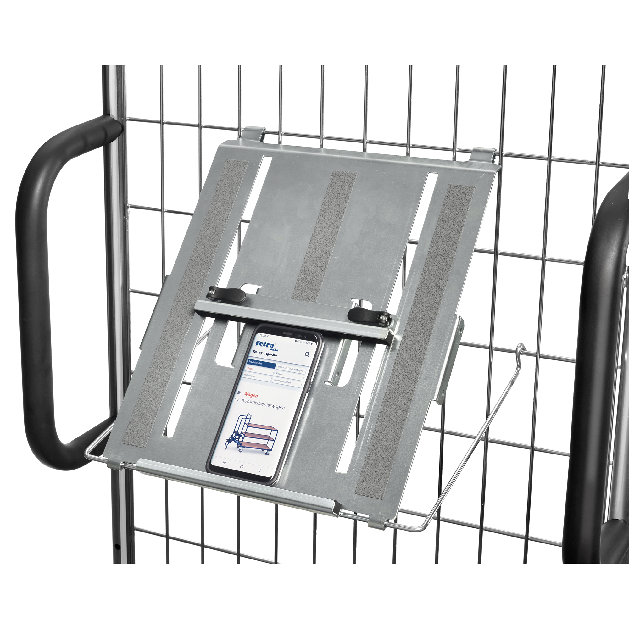 Tablethalterung für fetra® Drahtgitter-Kommissionierwagen 06-601n-100044 nan Fetra