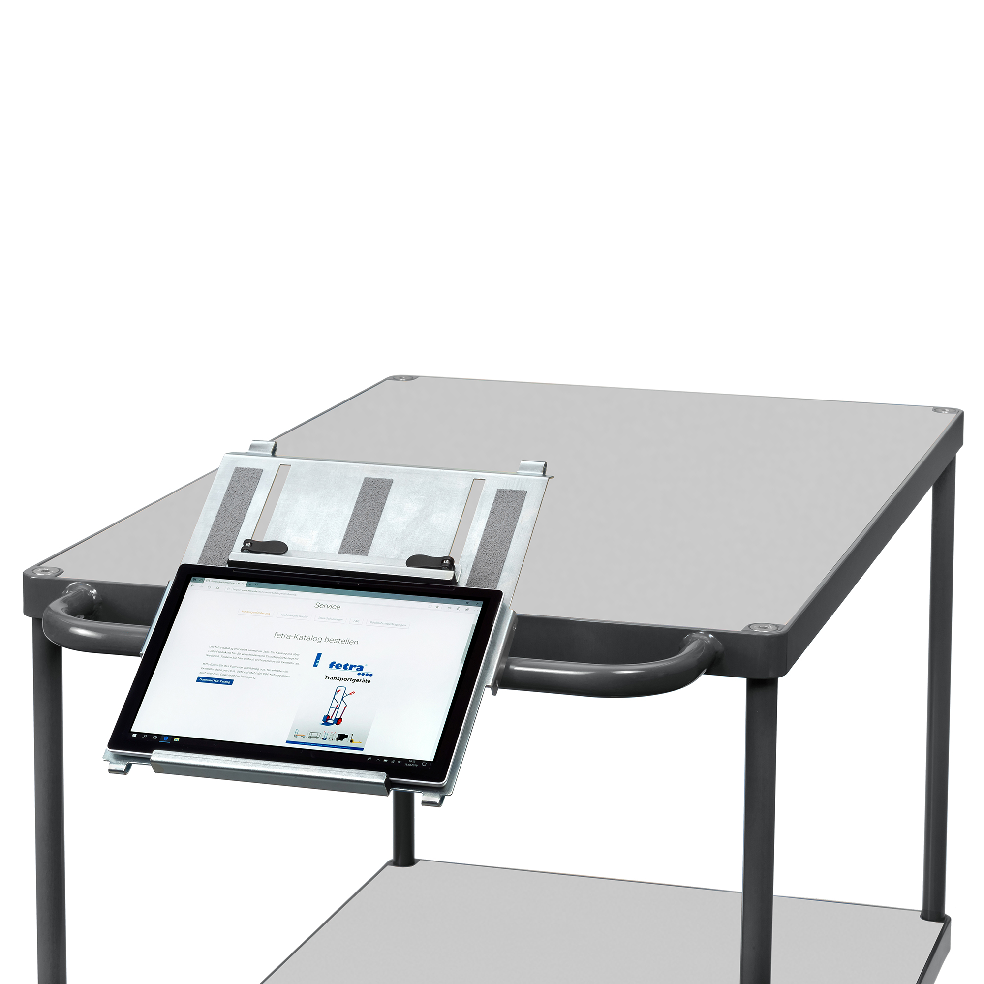 Tablethalterung für fetra® Drahtgitter-Kommissionierwagen 06-601n-100044 nan Fetra