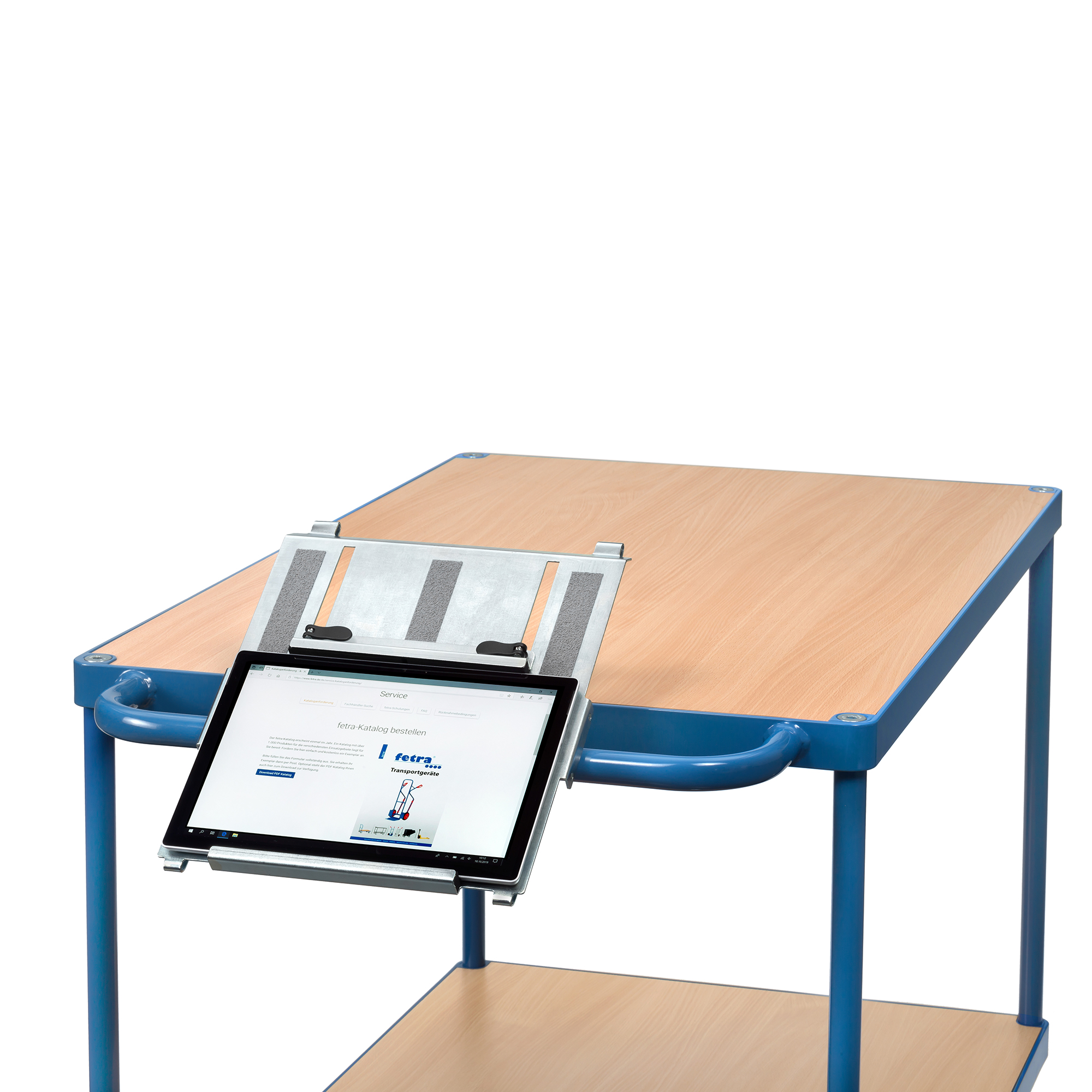 Tablethalterung für fetra® Drahtgitter-Kommissionierwagen 06-601n-100044 nan Fetra