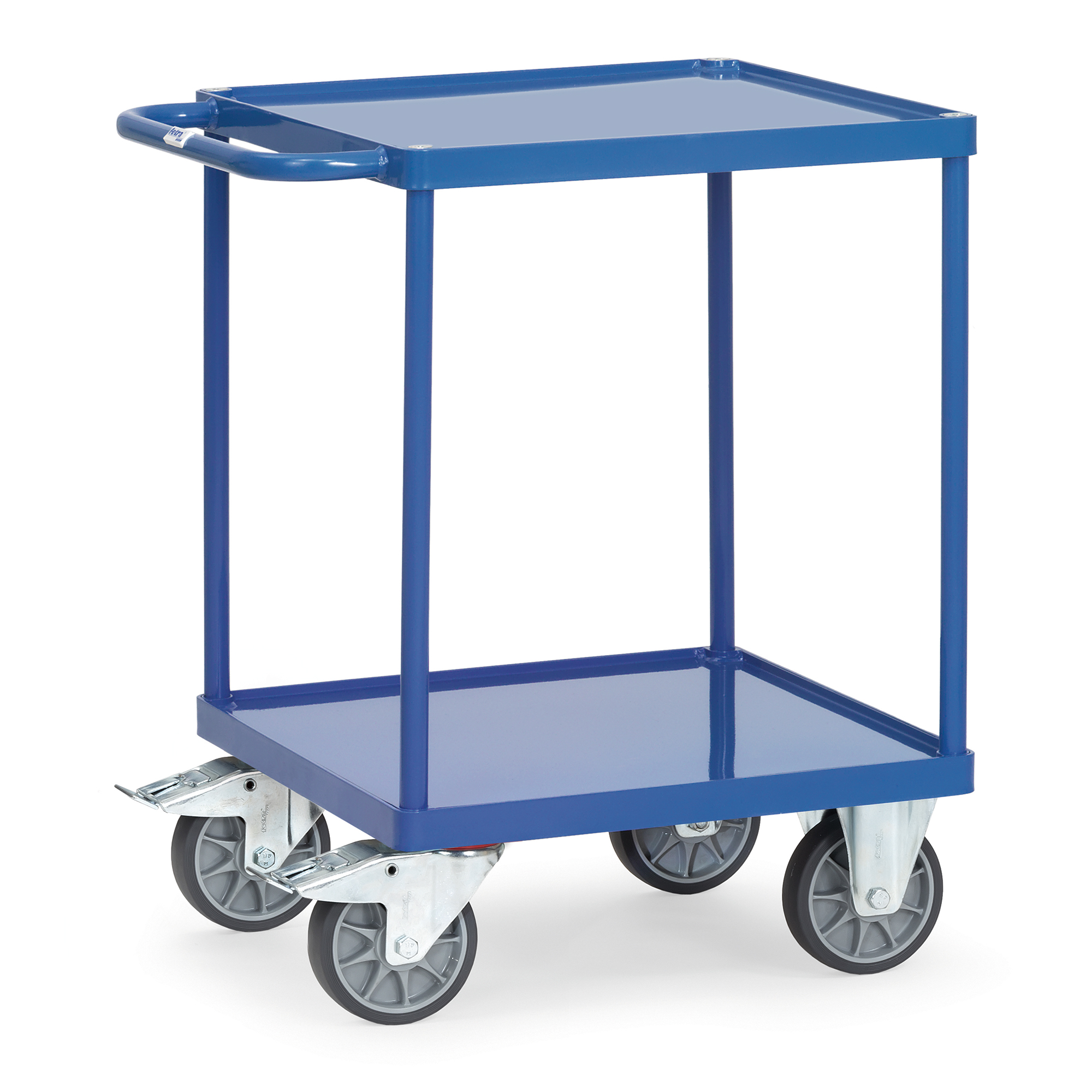2 Ebenen mit Stahlblech-Wanne 06-601n-100245 Ladefläche (LxB): 600 x 600 mm Fetra