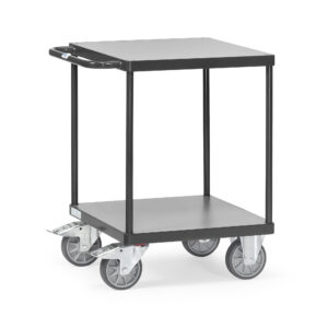 fetra<sup>®</sup> schwerer Tischwagen - GREY EDITION - 2 Ebenen