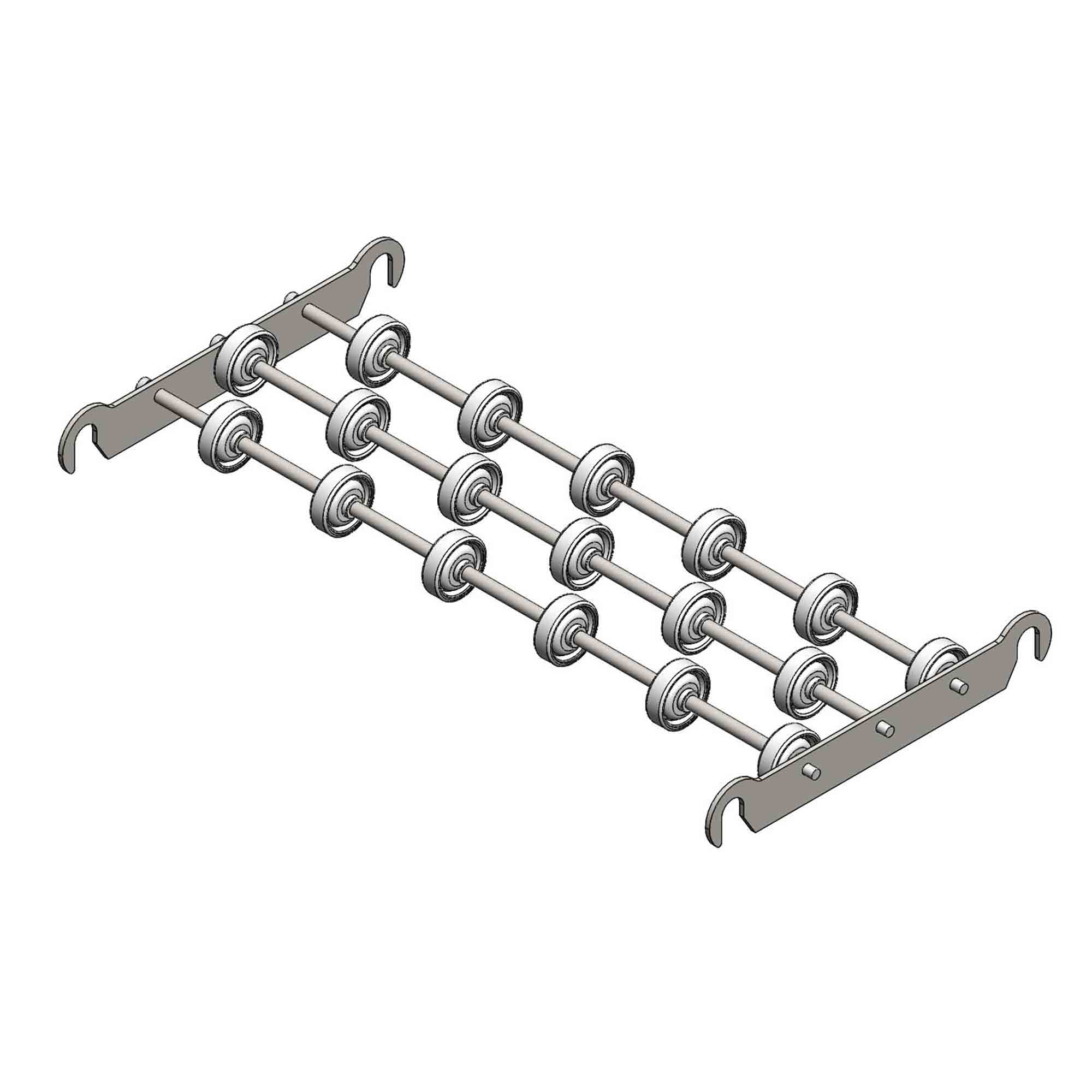 GURA Verbindungsstück für Rollenbahnen - Stahlröllchen Ø 48 mm 06-606n-100454 in verschiedenen Breiten erhältlich GURA