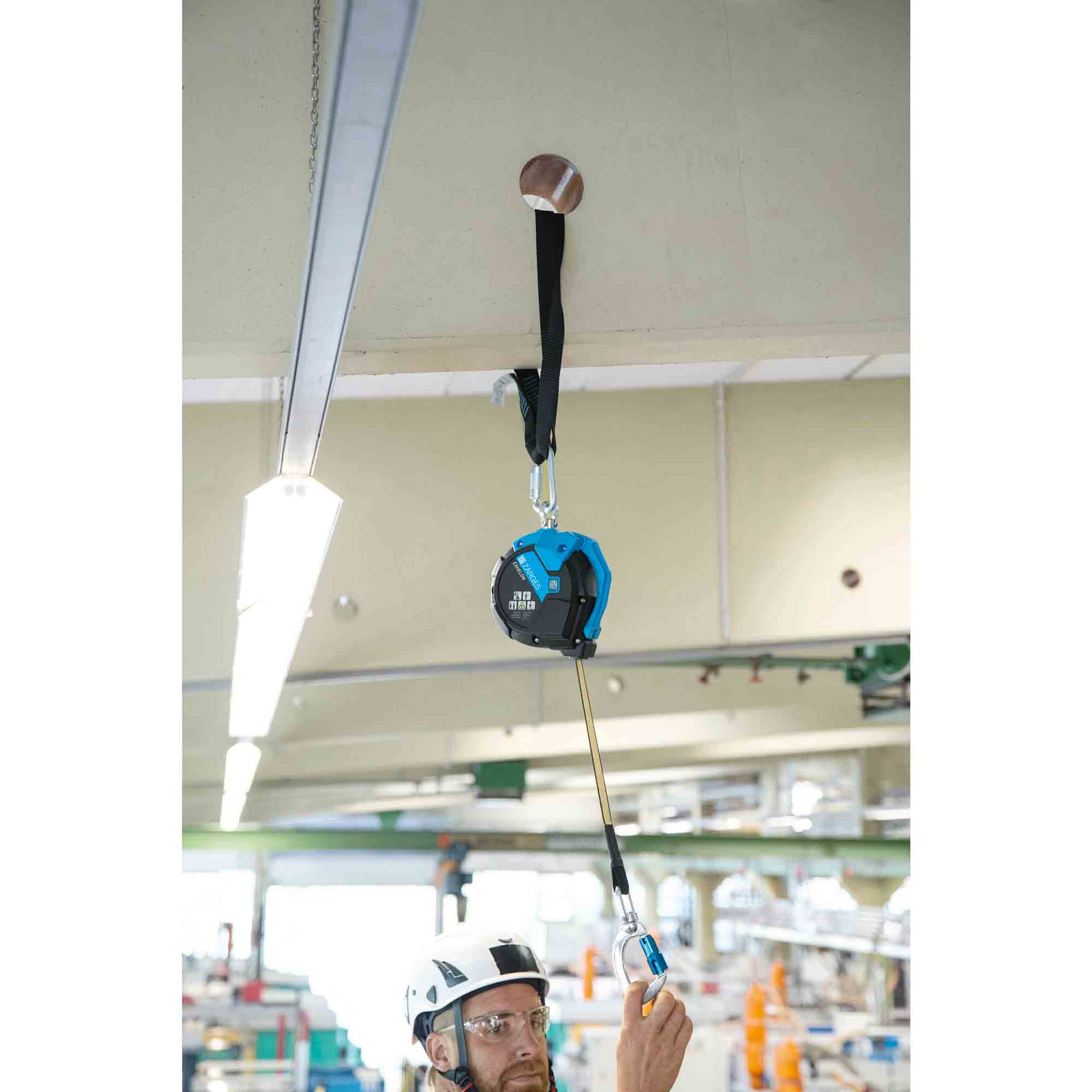 Zarges Höhensicherungsgerät EXHELON mit Tri-Lock 09-901n-100076 3 m Gurtband Zarges